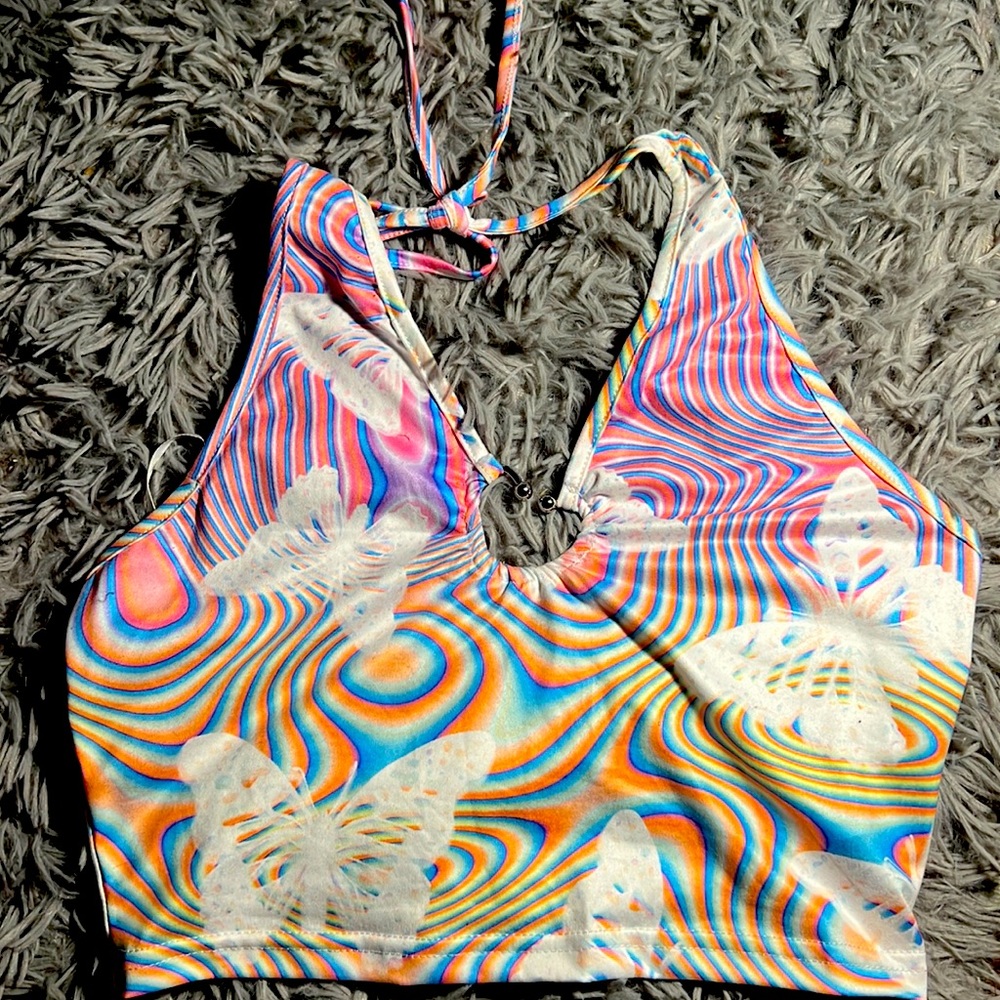 Yk2 butterfly crop top.